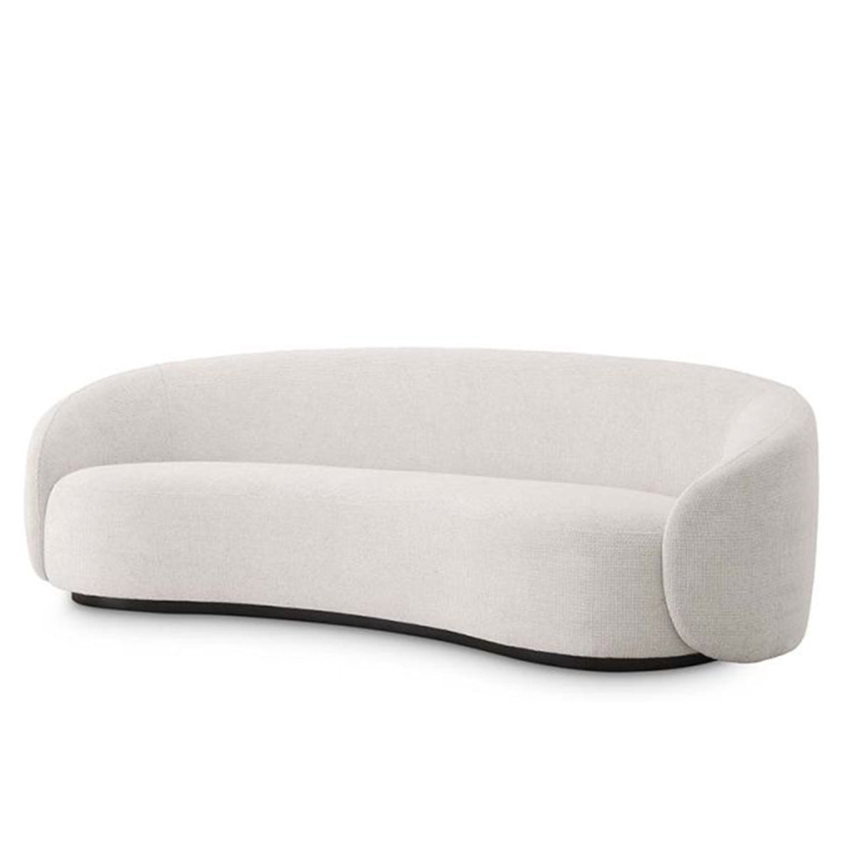 Curved Sofa With Sloppy Arms