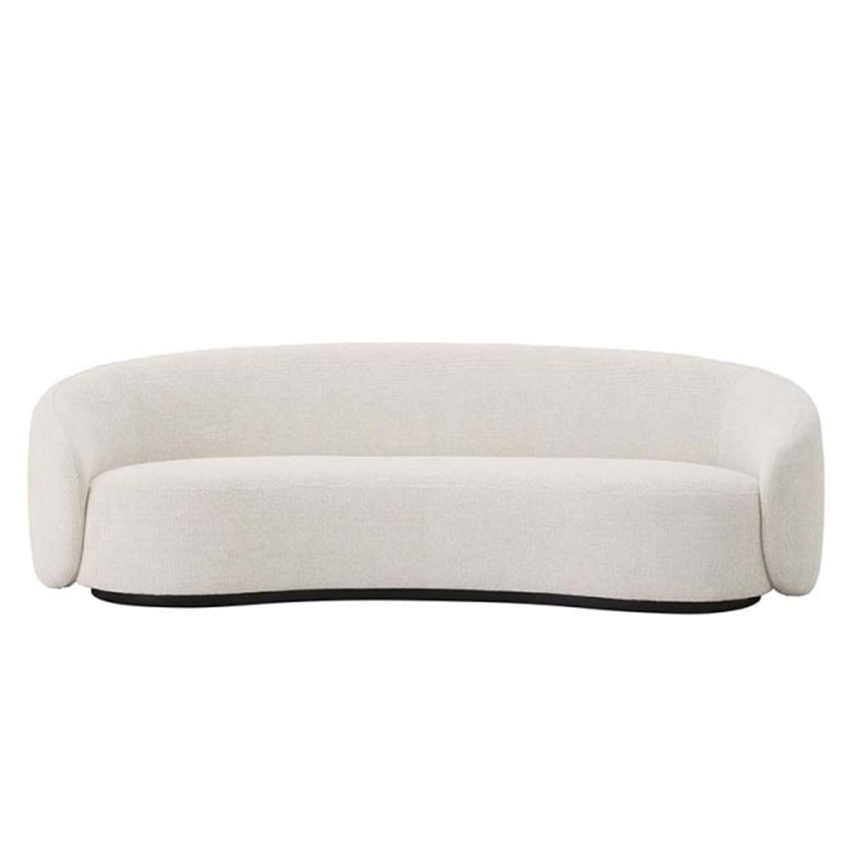 Curved Sofa With Sloppy Arms