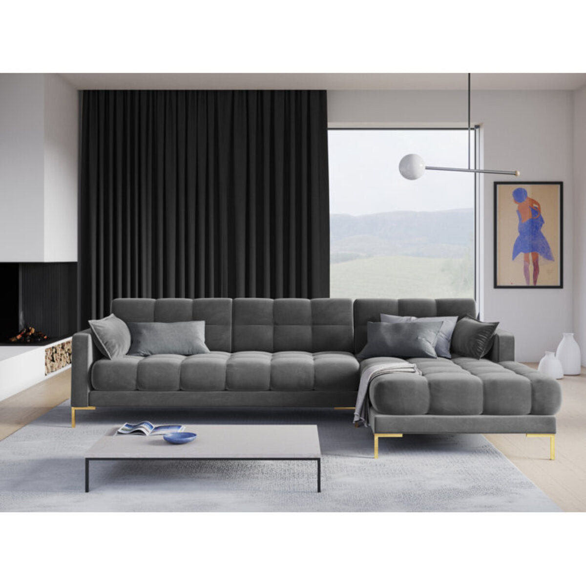 2 - Piece Corner Upholstered Sofa