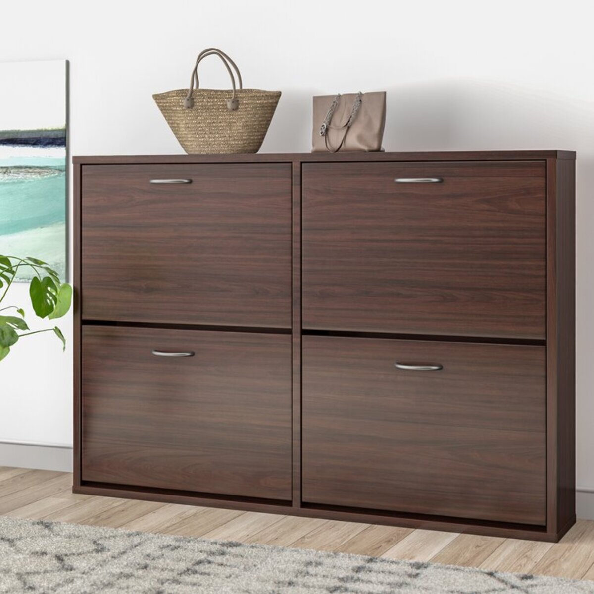 24 Pair Shoe Storage Cabinet