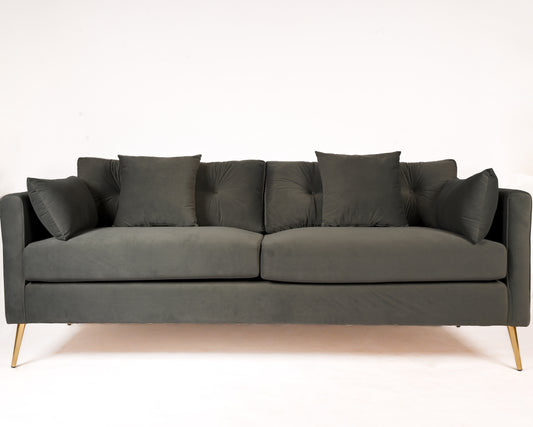 3-Seater With Architectural Metal Legs