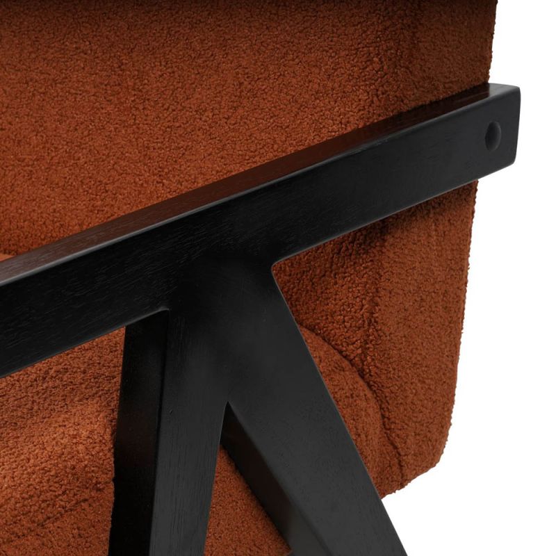 Wooden Accent Arm Chair