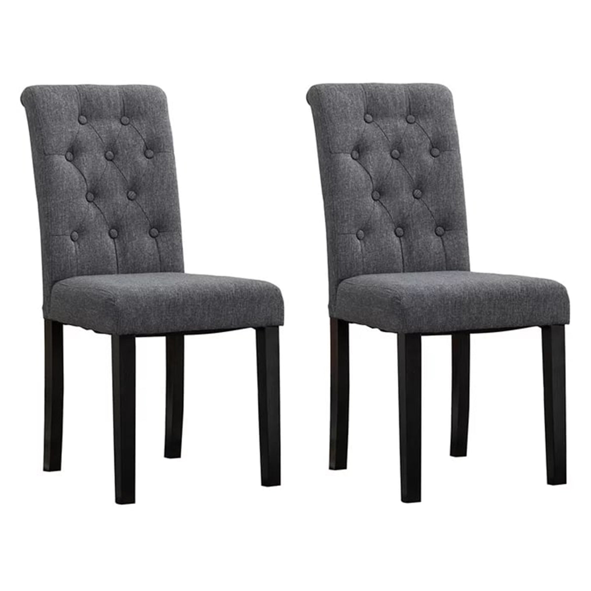 Tufted Linen Upholstered Side Chair