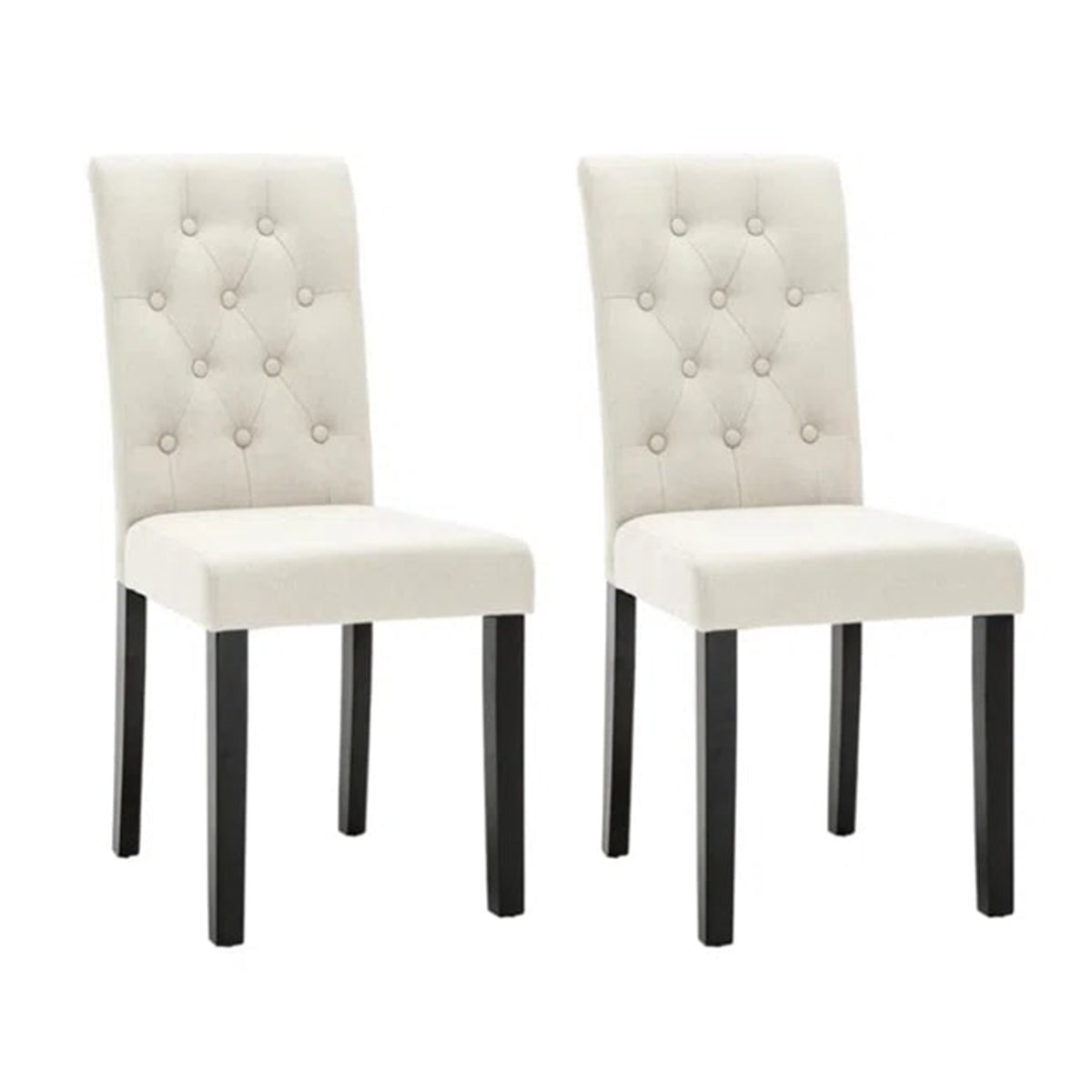 Tufted Linen Upholstered Side Chair