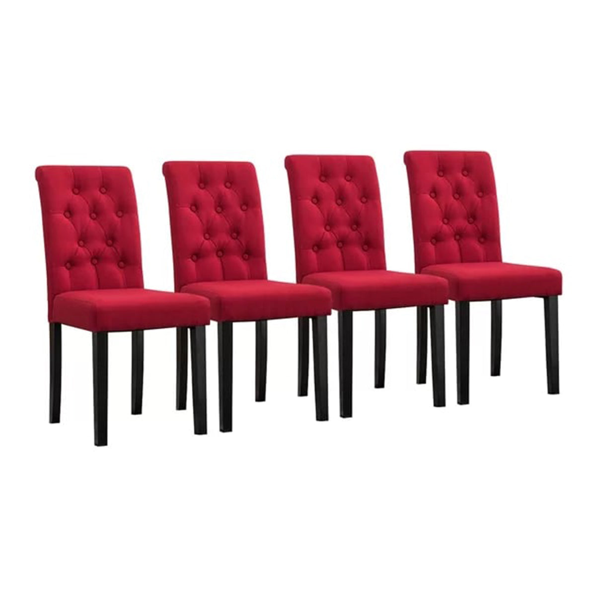 Tufted Linen Upholstered Side Chair