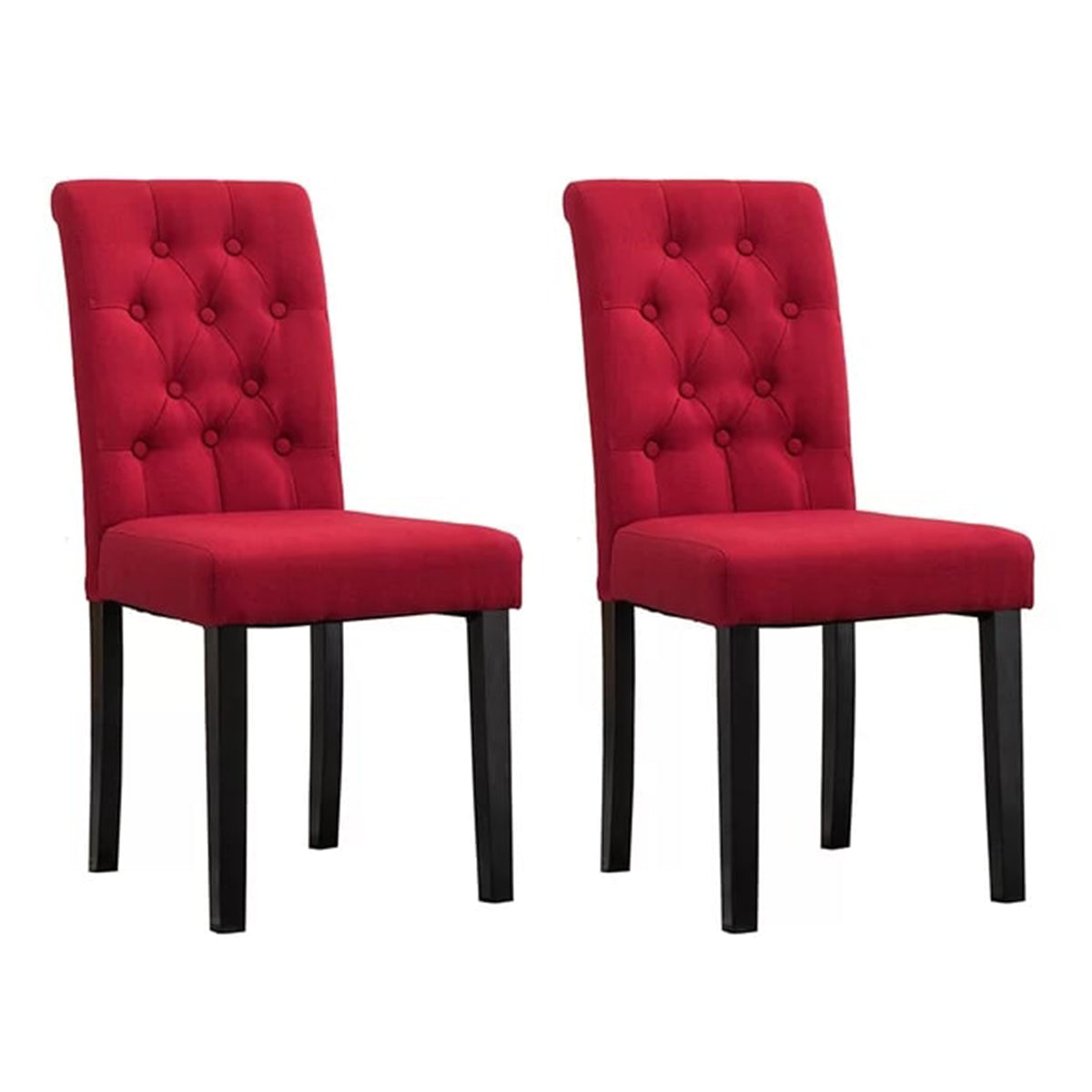 Tufted Linen Upholstered Side Chair