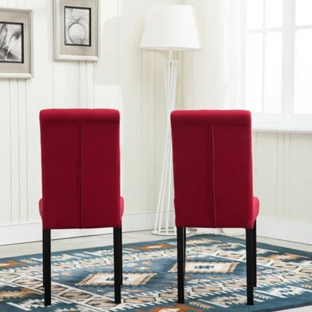 Tufted Linen Upholstered Side Chair