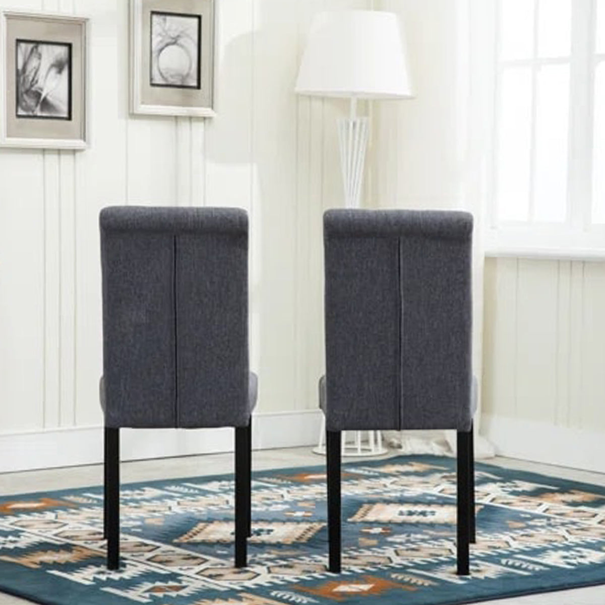 Tufted Linen Upholstered Side Chair