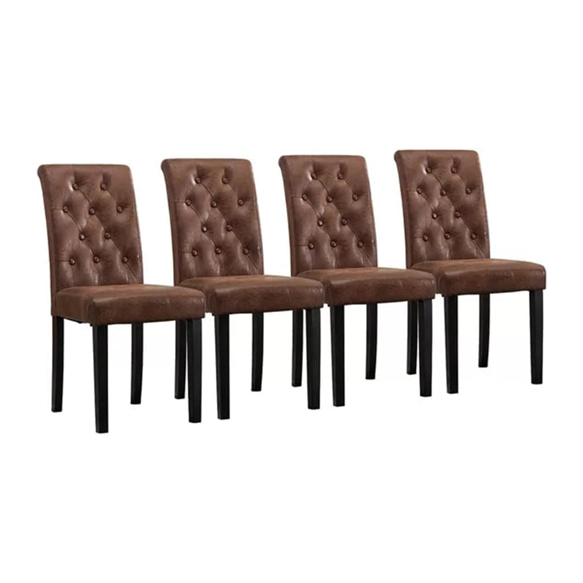 Tufted Linen Upholstered Side Chair