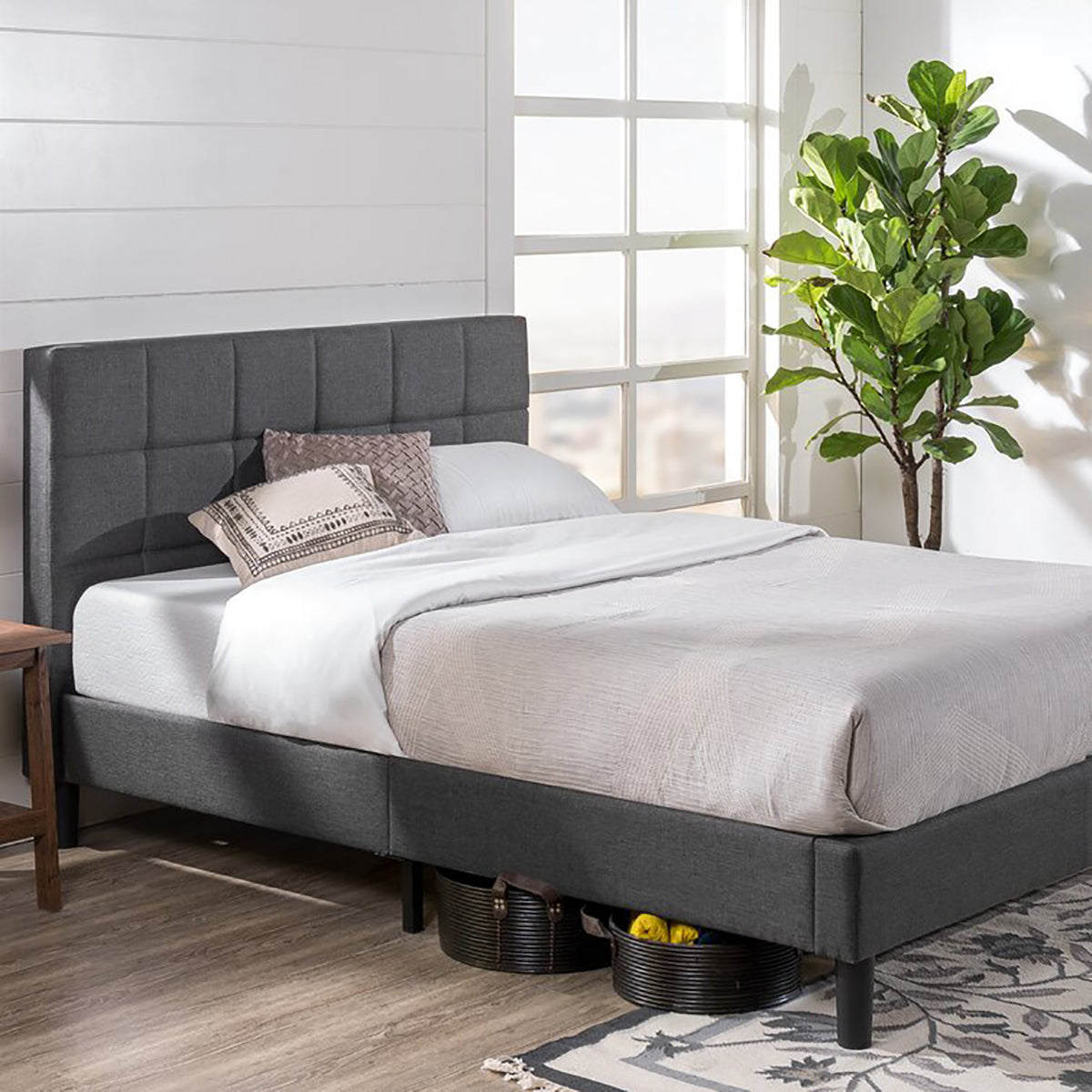 Double Cardington Padded Upholstered Bed
