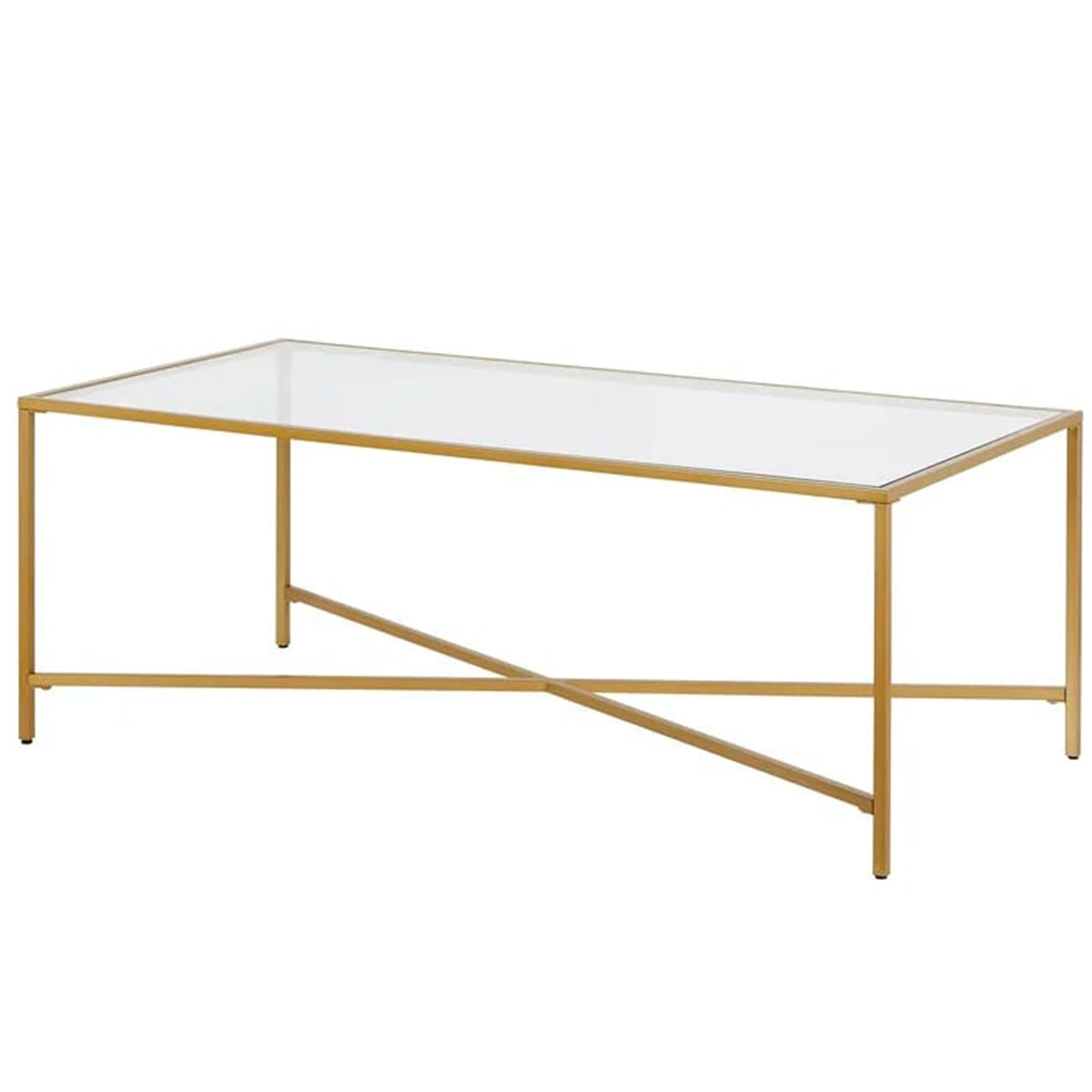 Coffee Table With Tempered Glass Top