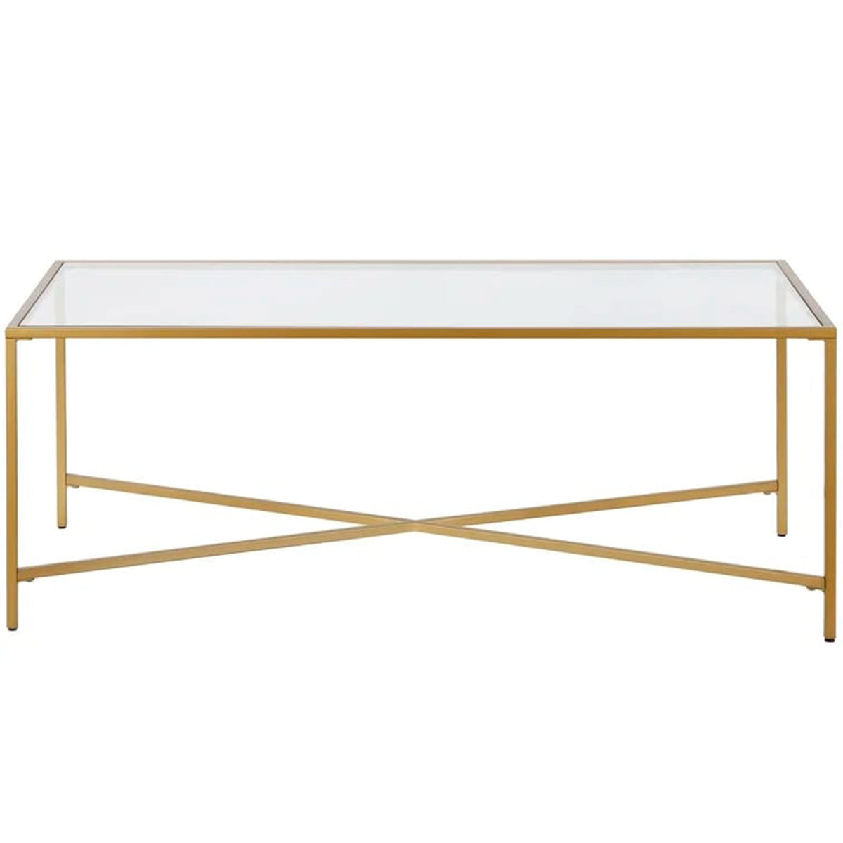 Coffee Table With Tempered Glass Top
