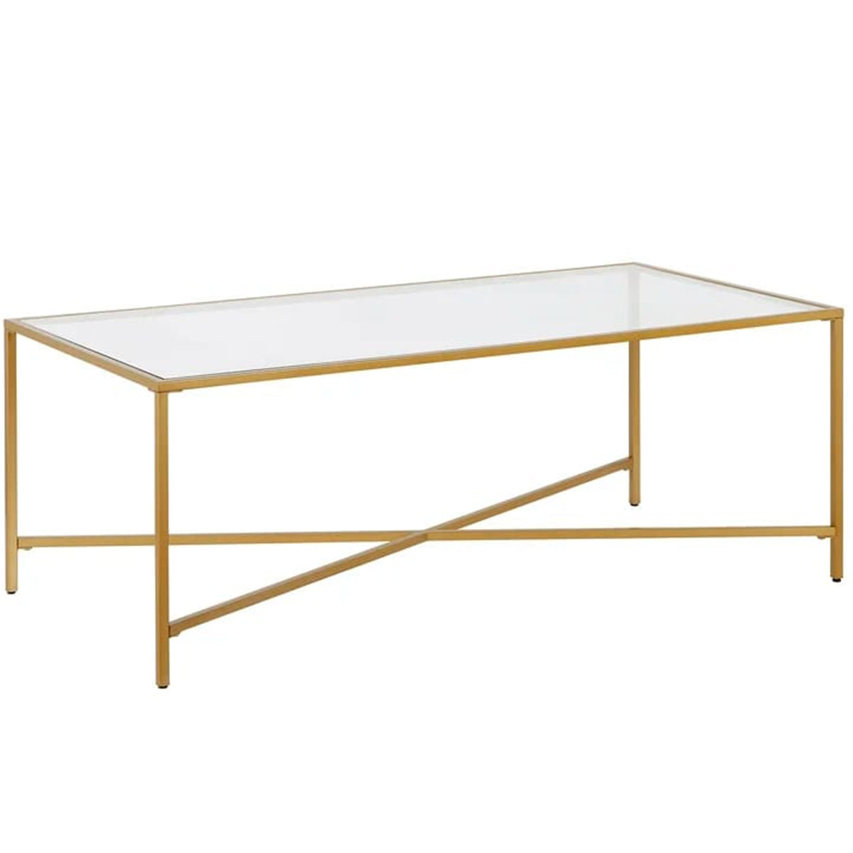 Coffee Table With Tempered Glass Top