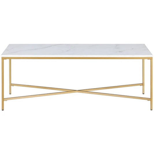 Coffee Table with Faux Marble Top