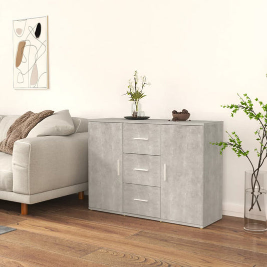 Concrete Finish Wooden Sideboard