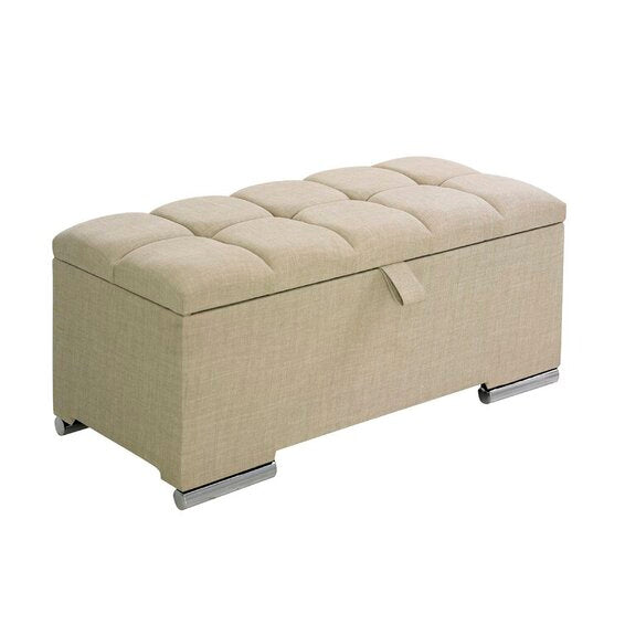Cube-Padded Upholstery Bench
