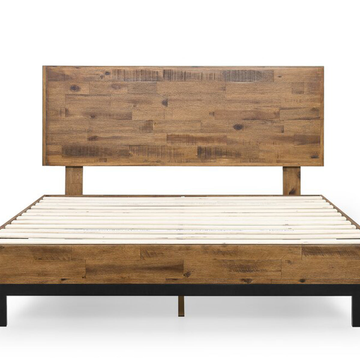 Fillmore Rustic Bed Frame with Adjustable Headboard