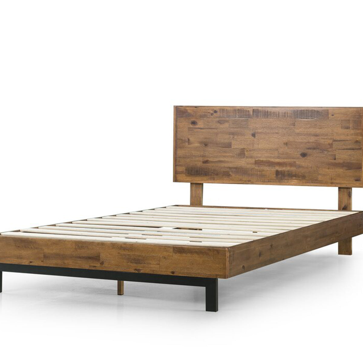 Fillmore Rustic Bed Frame with Adjustable Headboard