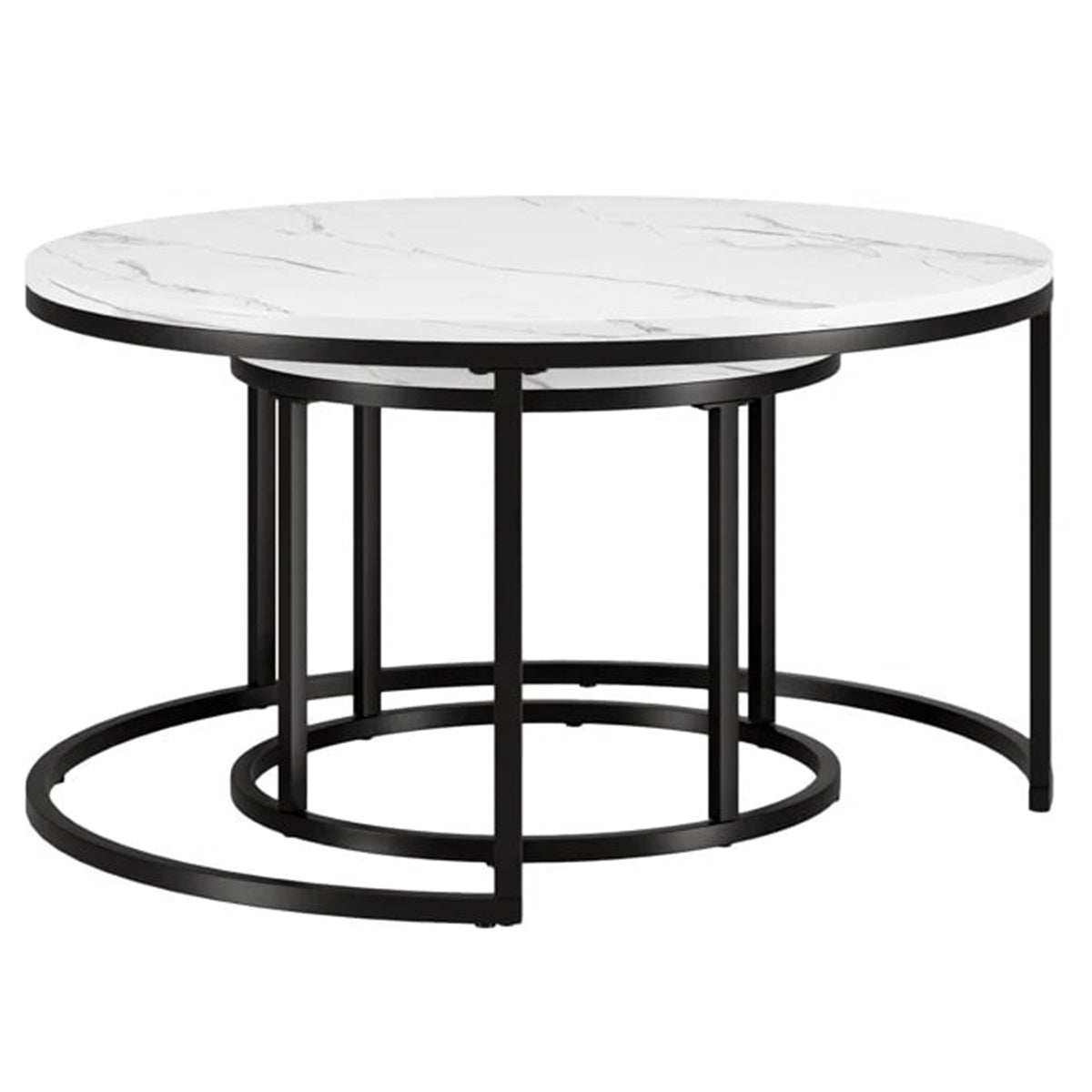 Set of 2 Round Coffee Tables