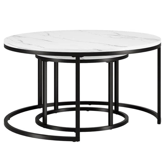 Set of 2 Round Coffee Tables