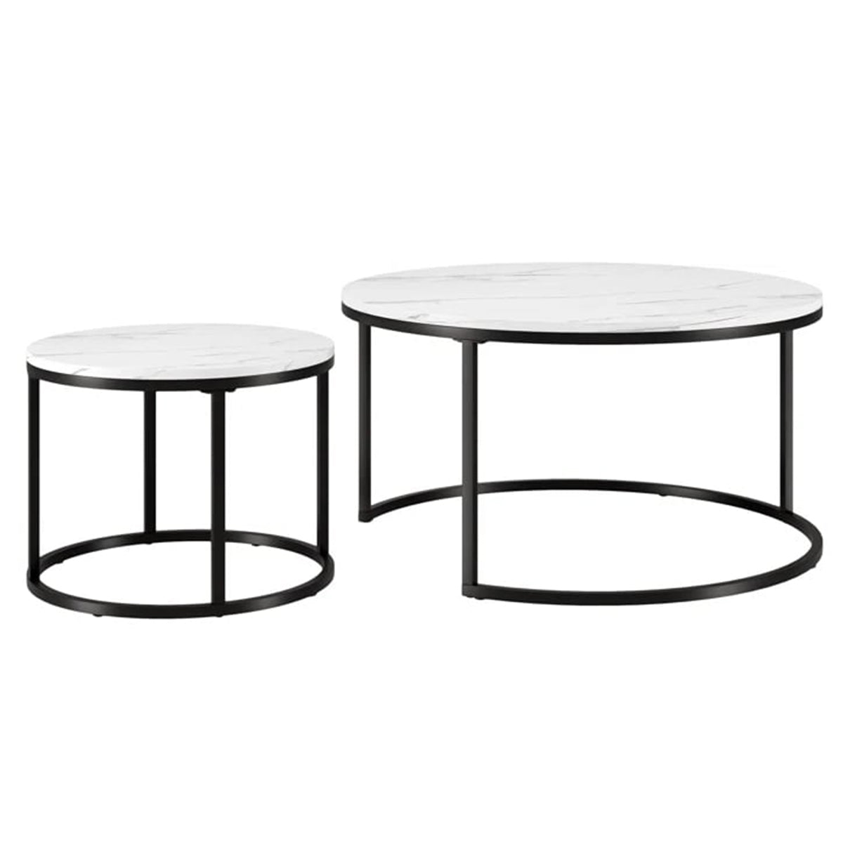 Set of 2 Round Coffee Tables