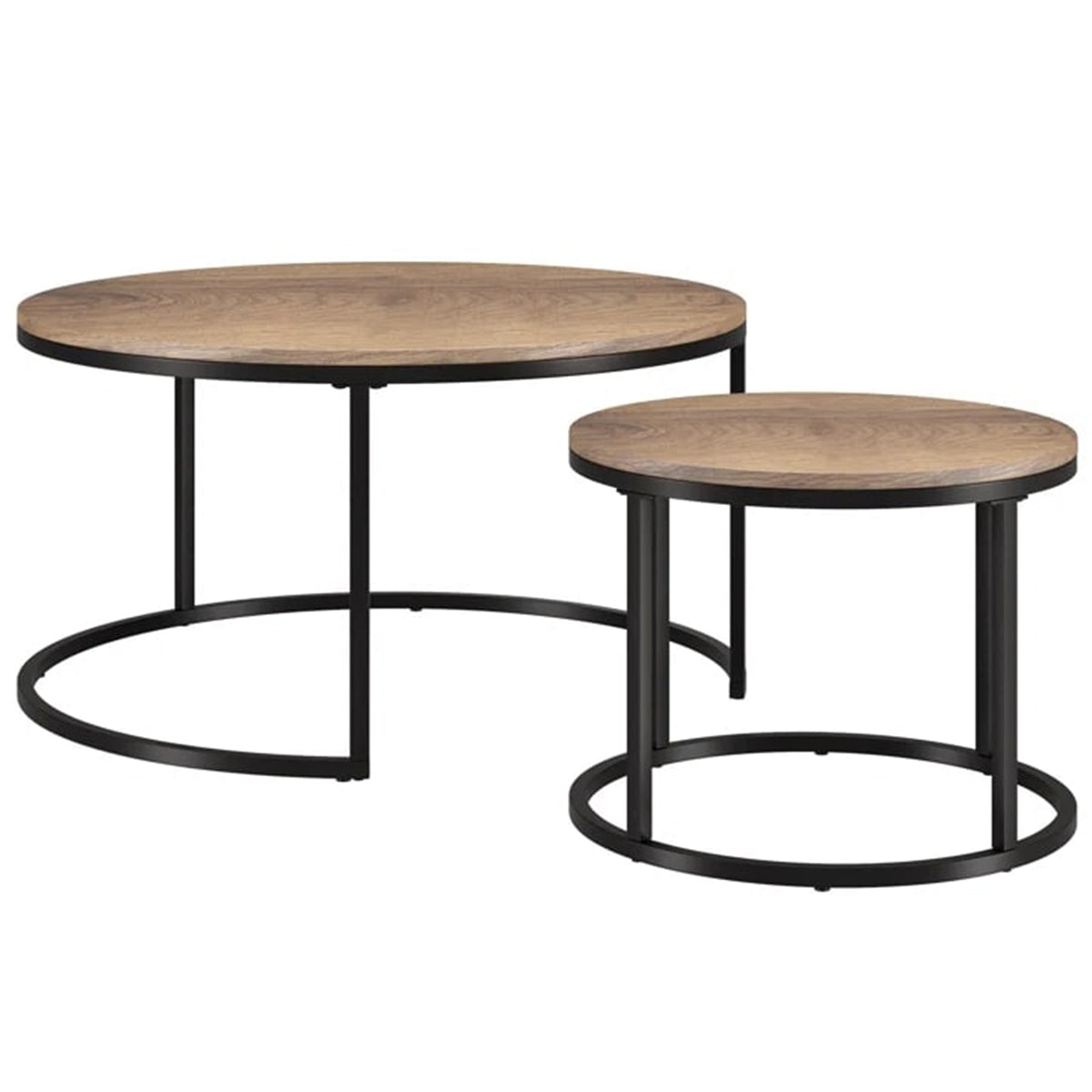 Set of 2 Round Coffee Tables