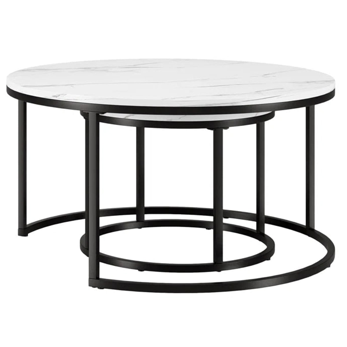 Set of 2 Round Coffee Tables