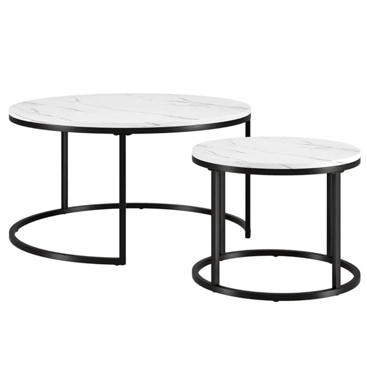 Set of 2 Round Coffee Tables