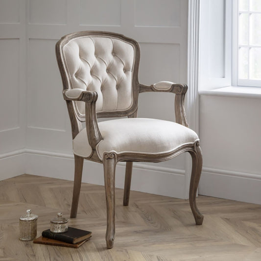 French Buttoned Dining Chair