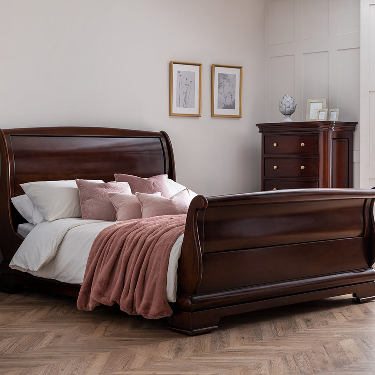 French Style Sleigh Bed