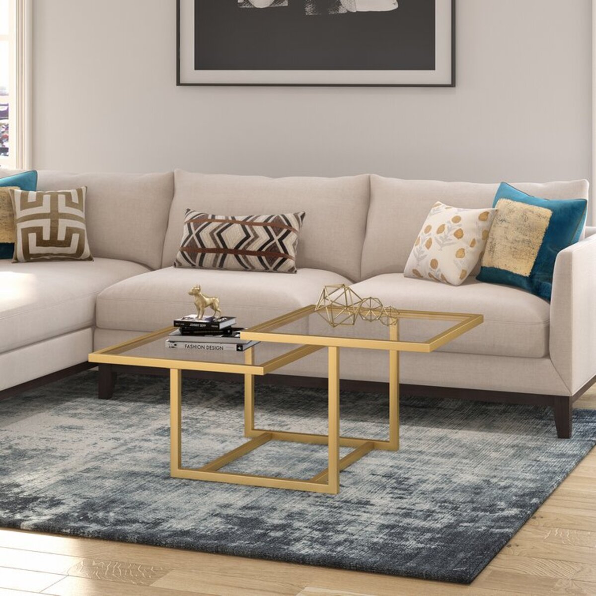 Geometric Frame Coffee Table