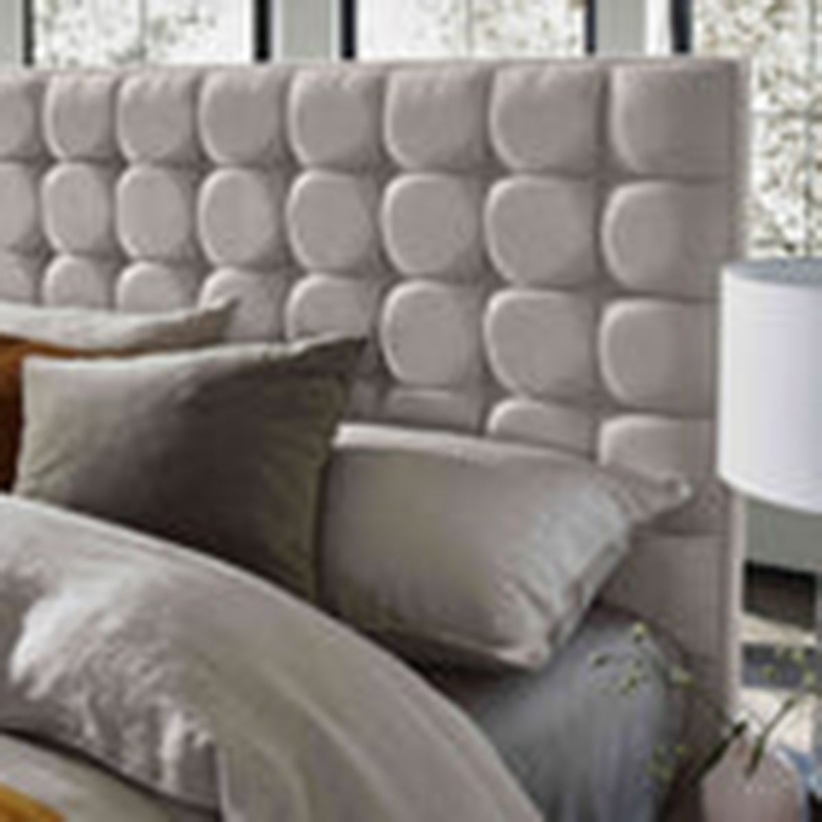 Geometric Style Bed Frame With Storage