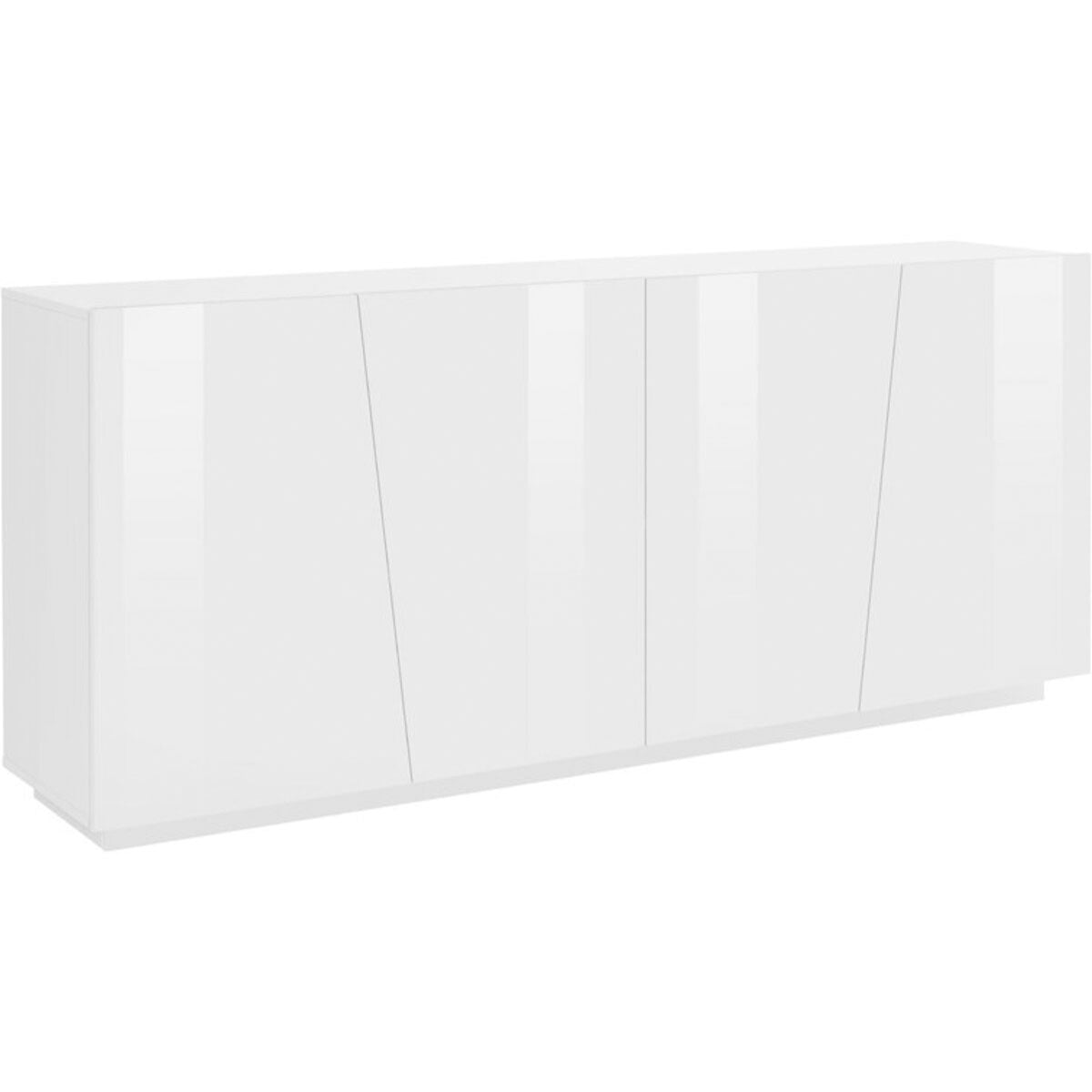 Geometric Panelling Wooden Sideboard