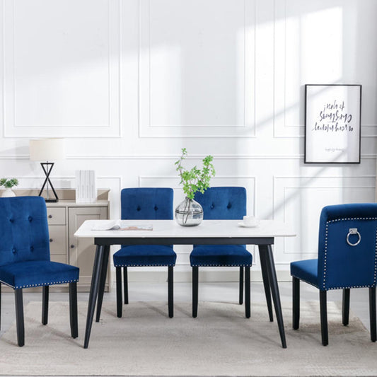 Tufted Velvet Upholstered Side Chair