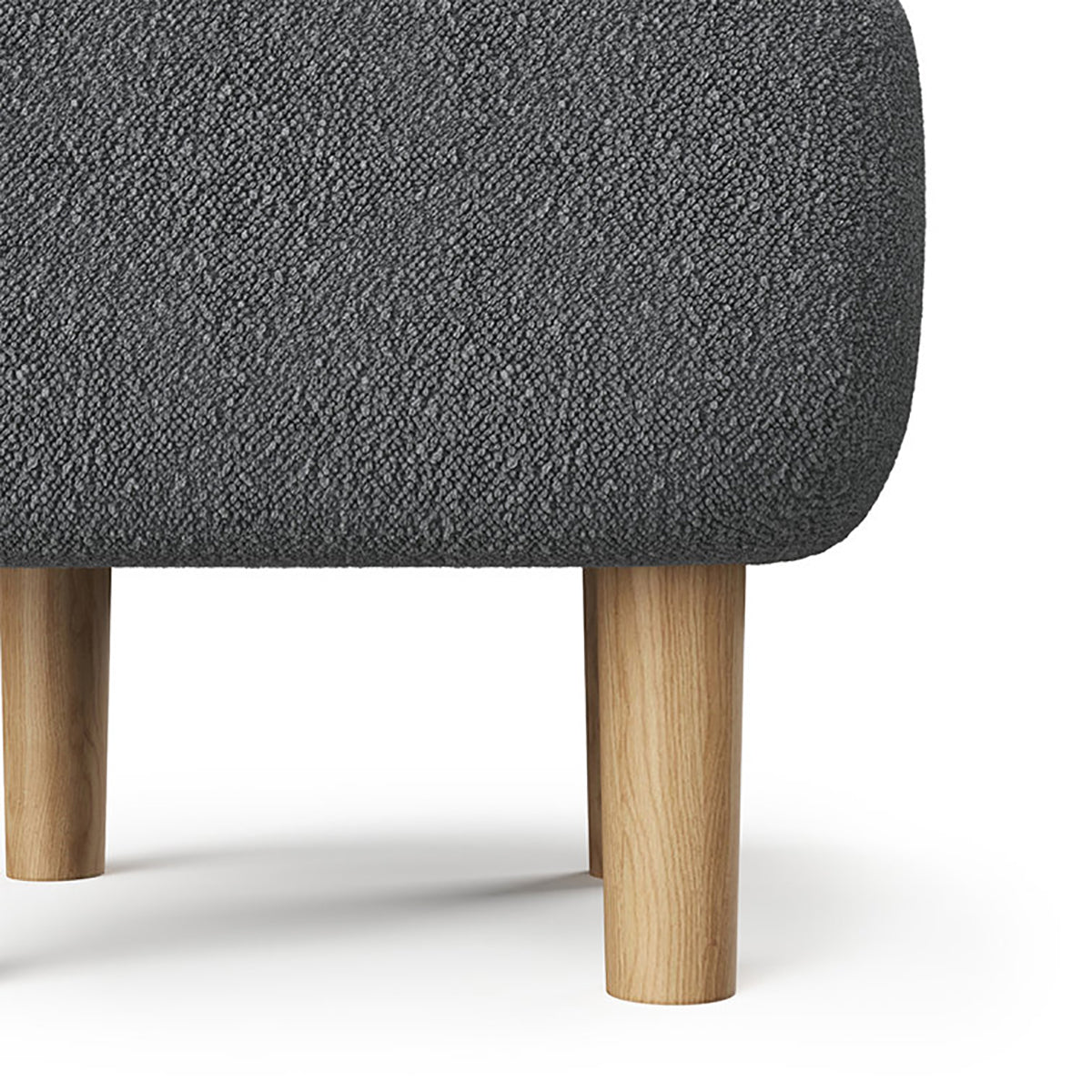 Kamar Wide Square Ottoman Footstool