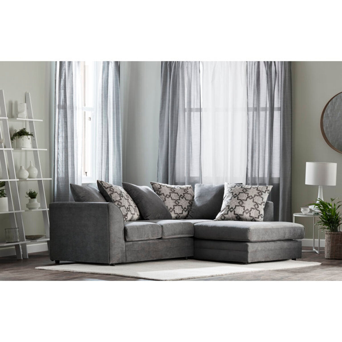 L-Shaped Arabella Upholstered Sofa