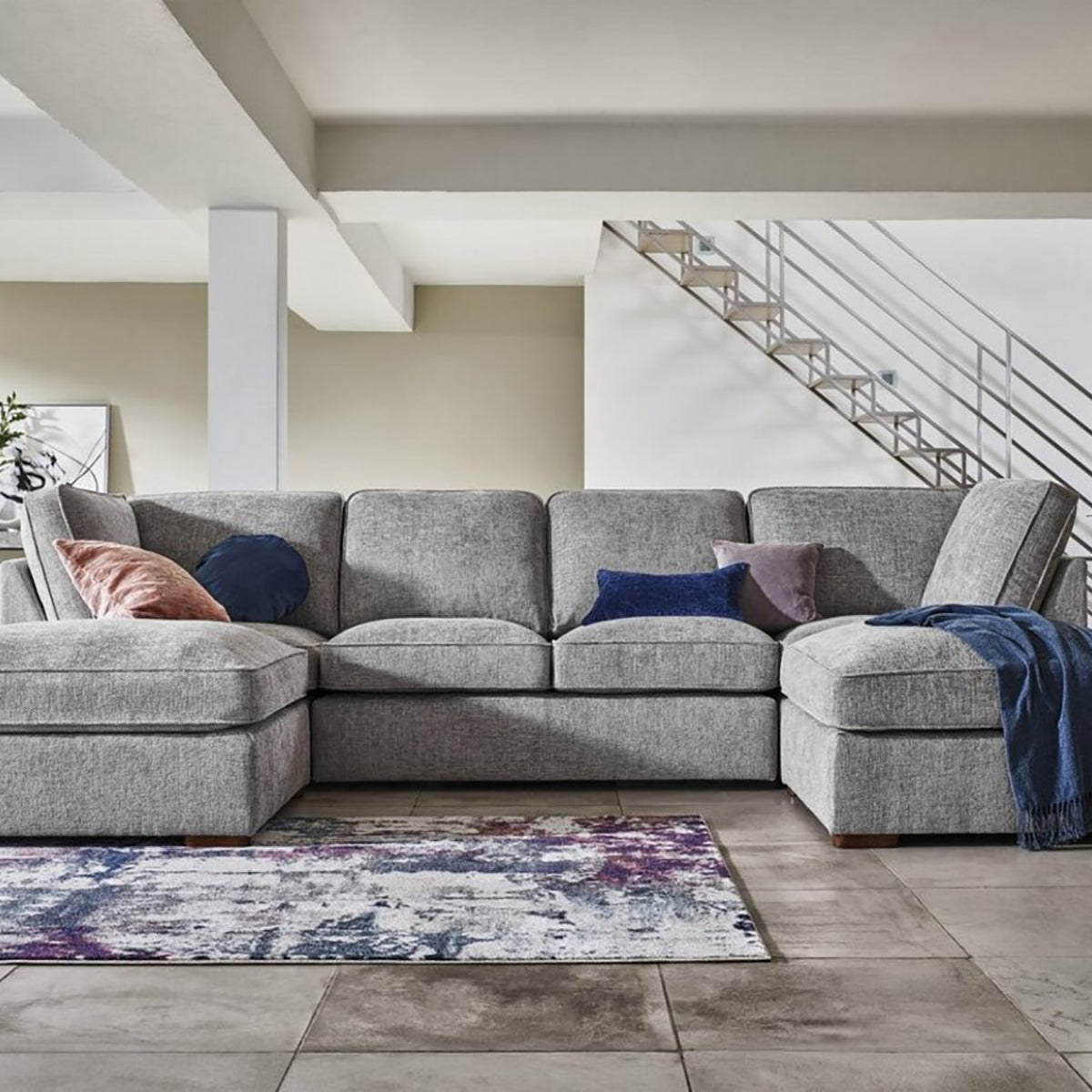 Large Corner Sofa U-Shaped