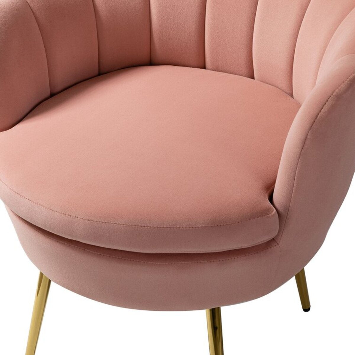 Leaf Velvet Barrel Chair