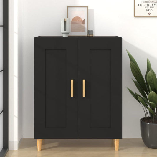 Matt Finish Wooden Sideboard with golden handles