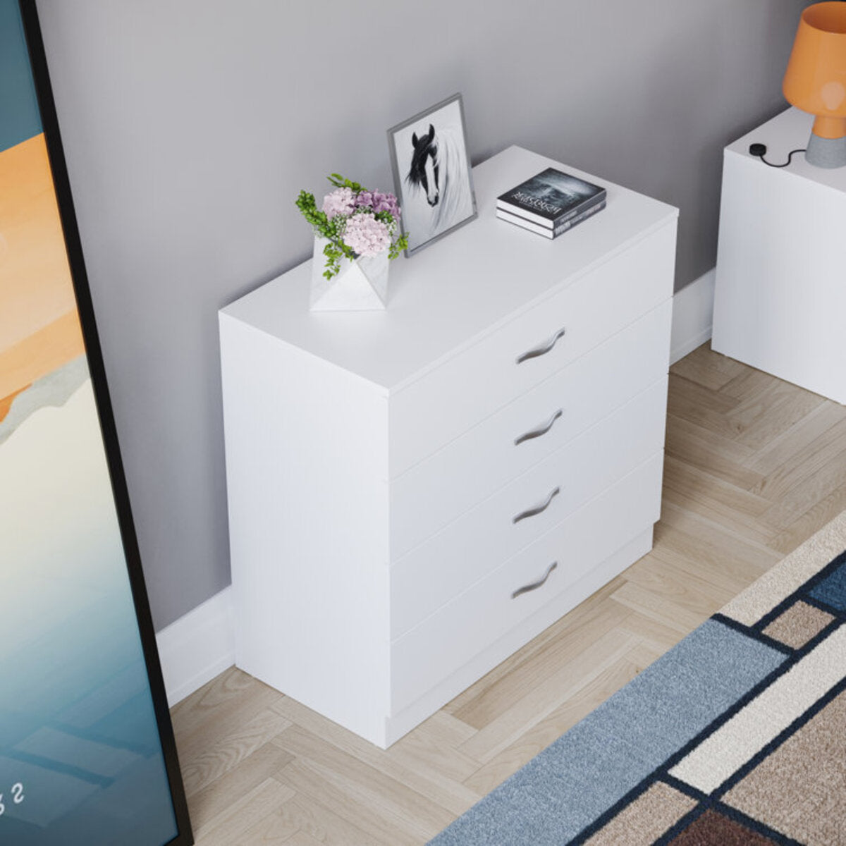 Modern Maybery 4 Drawer Chest