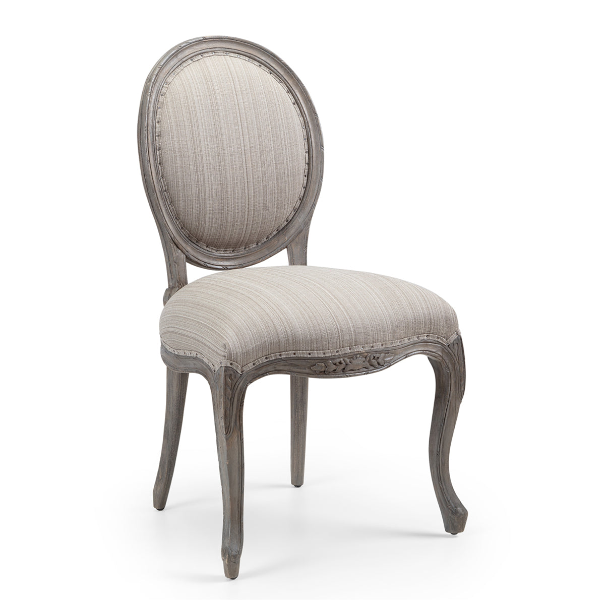 Modern French Style Chair With Metal Back