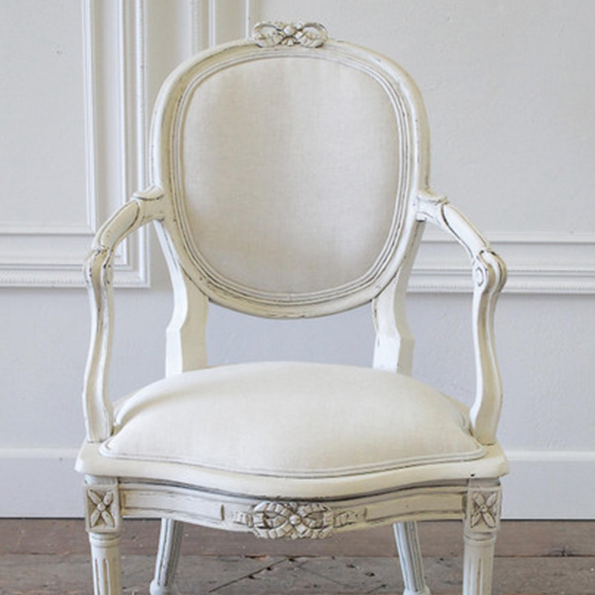 Modern Wooden Upholstered Armchair