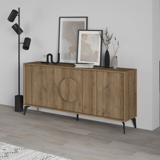 Natural Wooden Finish Sideboard