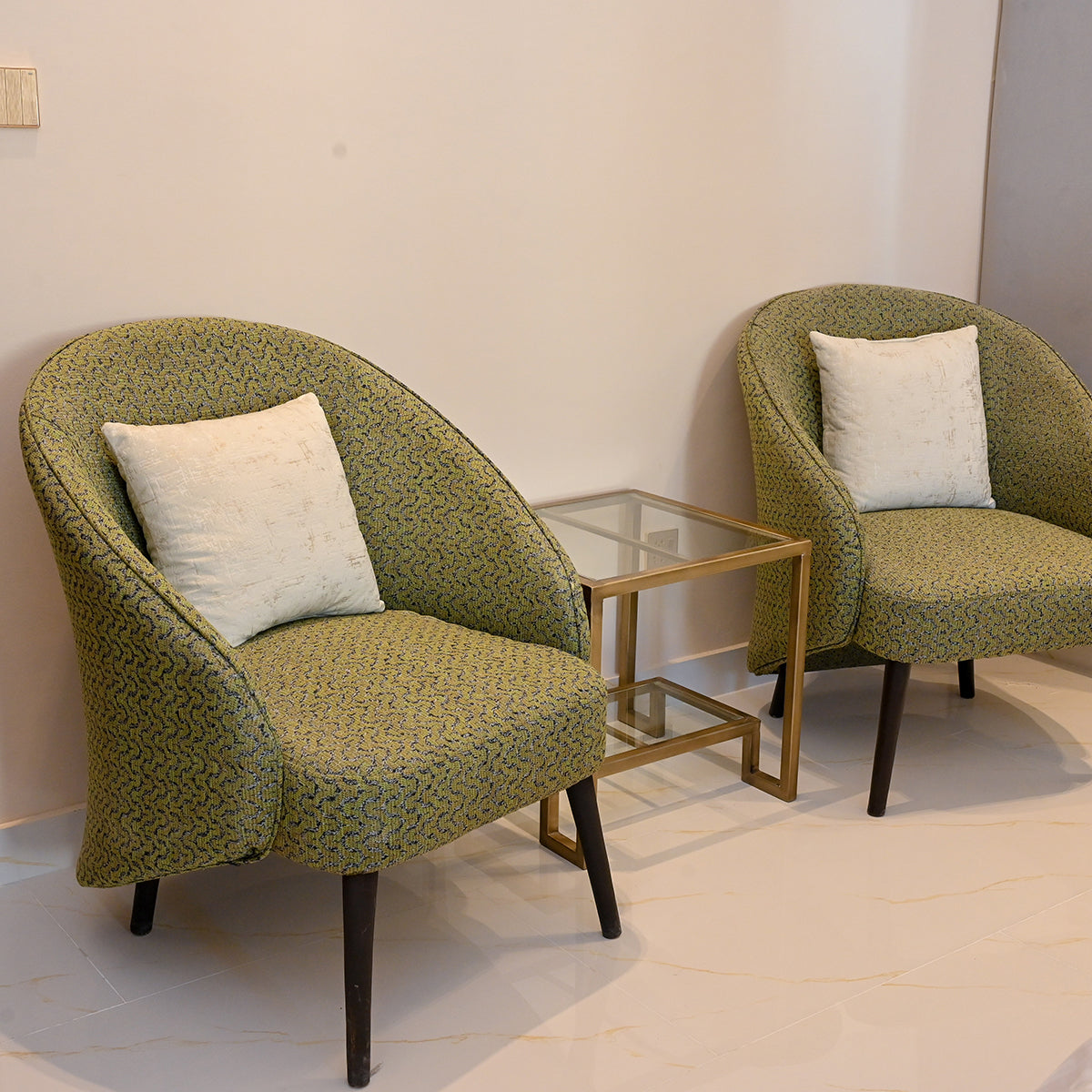 Textured Barrel Chair