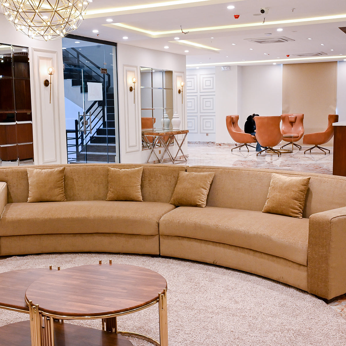 Curved Sectional Sofa