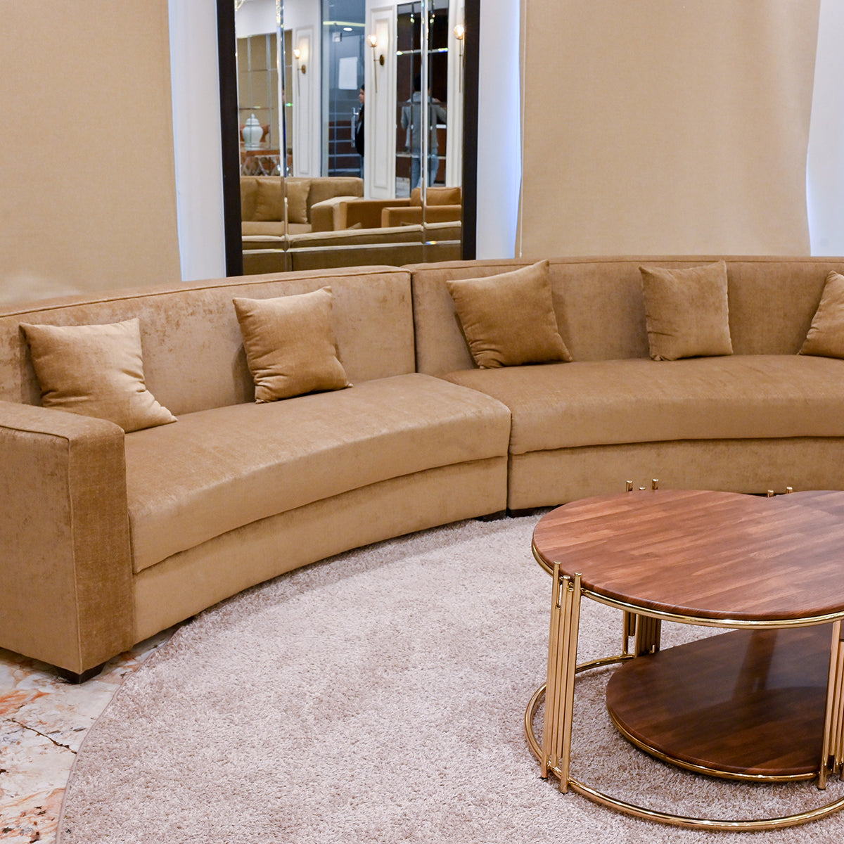 Curved Sectional Sofa