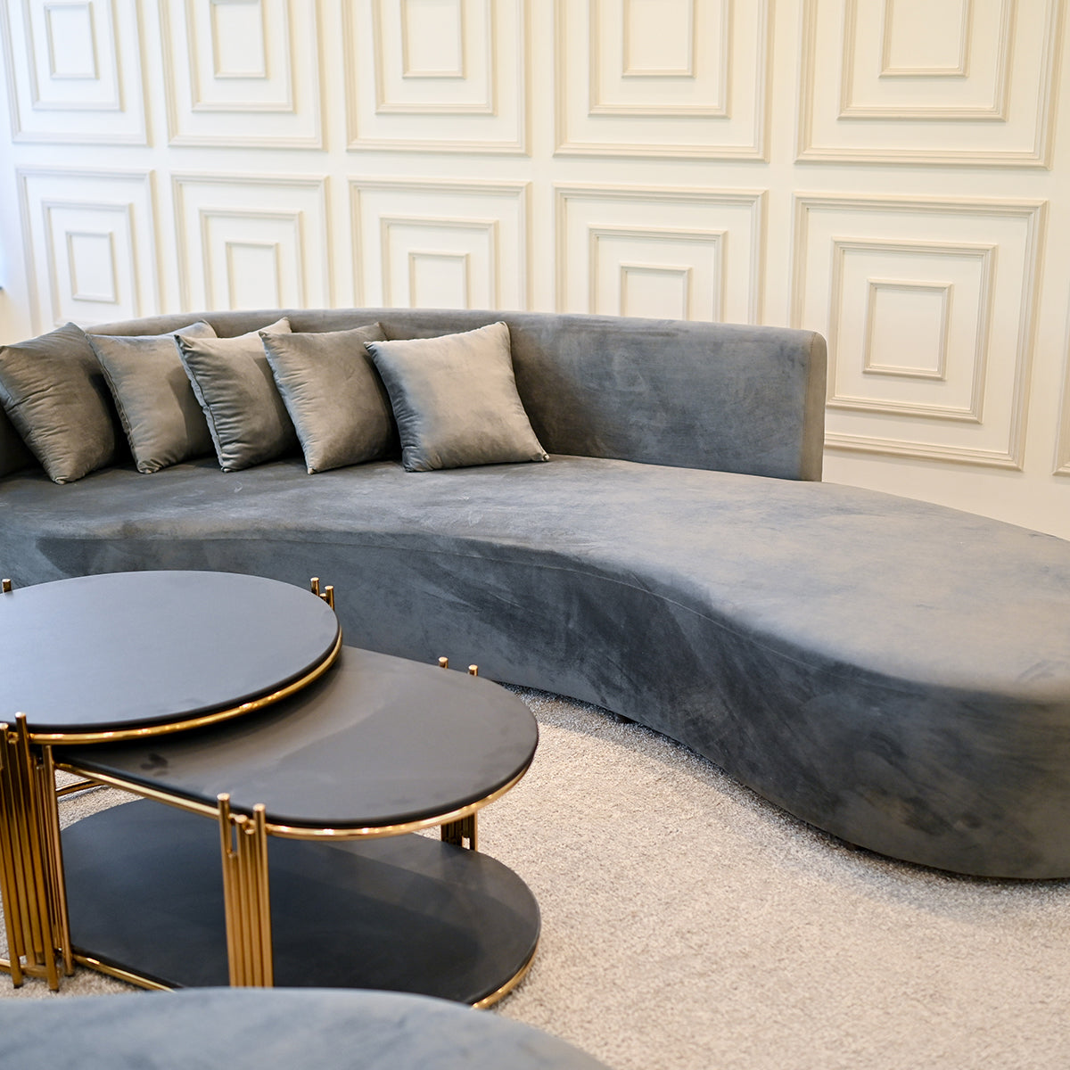 Large Curved Couch