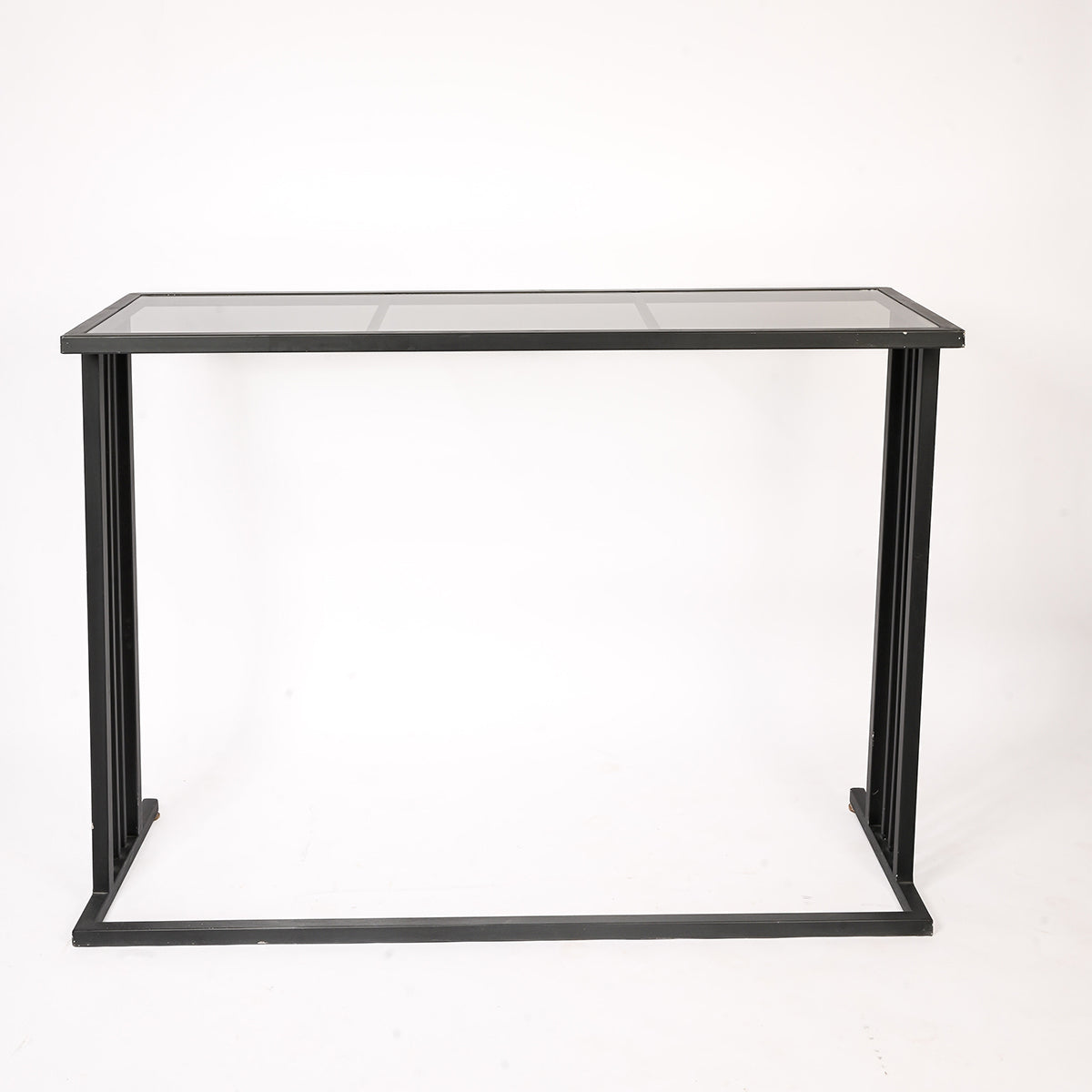 Glass Top Console Table