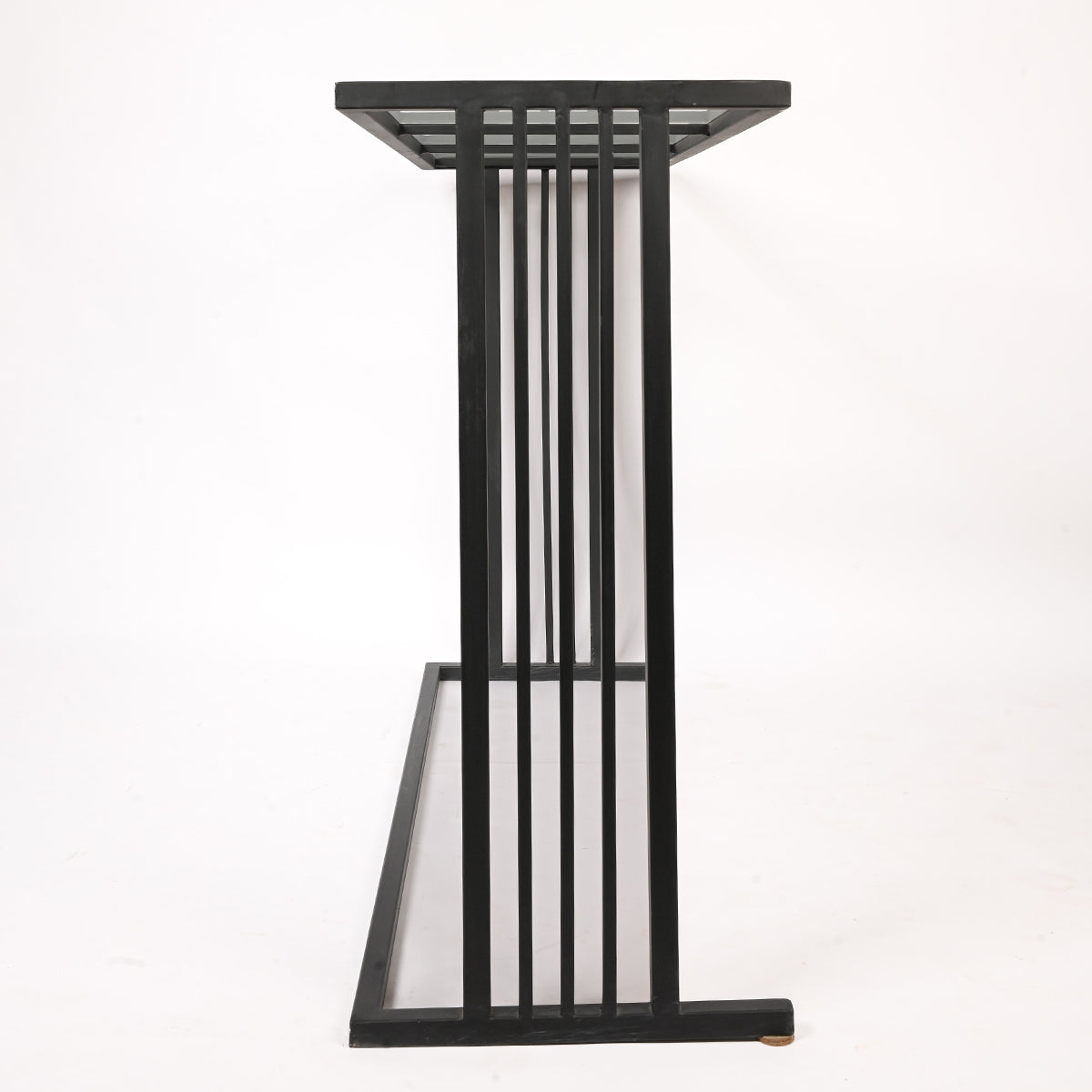 Glass Top Console Table