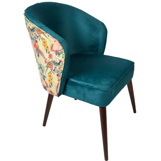 Floral Back Accent Chair